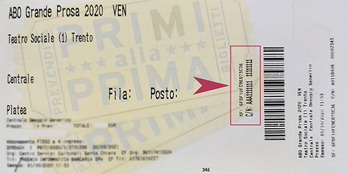 Ticket Centro Santa Chiara